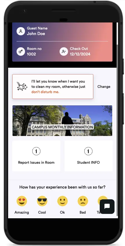 Campus Pilot student app home screen on a phone